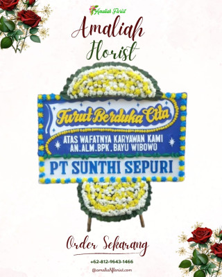 Papan Bunga Duka di Medan Tembung