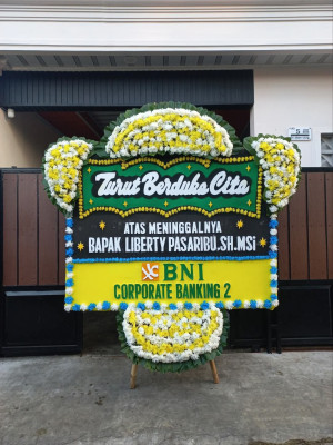 Papan Bunga Duka di Medan Tembung